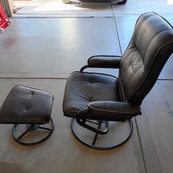 Chair With Foot Stool 