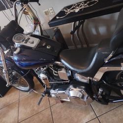 1996  Softail 1340 CC Runs Great Peacock Blue 