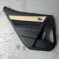 2014-2016 Toyota Corolla Rear Left Interior Door Trim Panel OEM