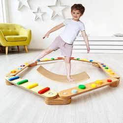 BNIB Montessori Balance Beam + Wobble Board