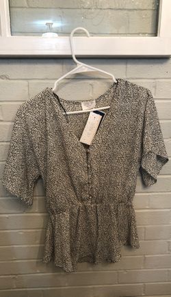 Animal print blouse