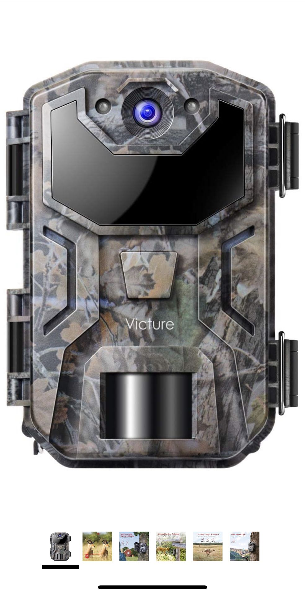 Trail Game Camera 20MP 1080P Full HD with Night Vision Motion Activated Waterproof IP66 Wildlife Trap Camera No Glow Infrared with for Hunting and Wi