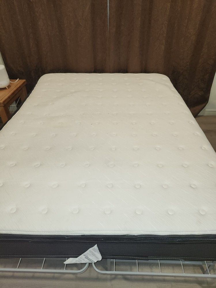 Queen Mattress And Metal Frame