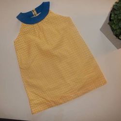 New Beetle & Thread Baby Girls 18-24M Yellow Chevron Dress Outfit