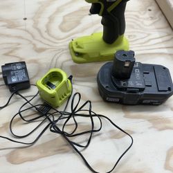 Ryobi 18V ONE+ Drill, Battery, Charger 