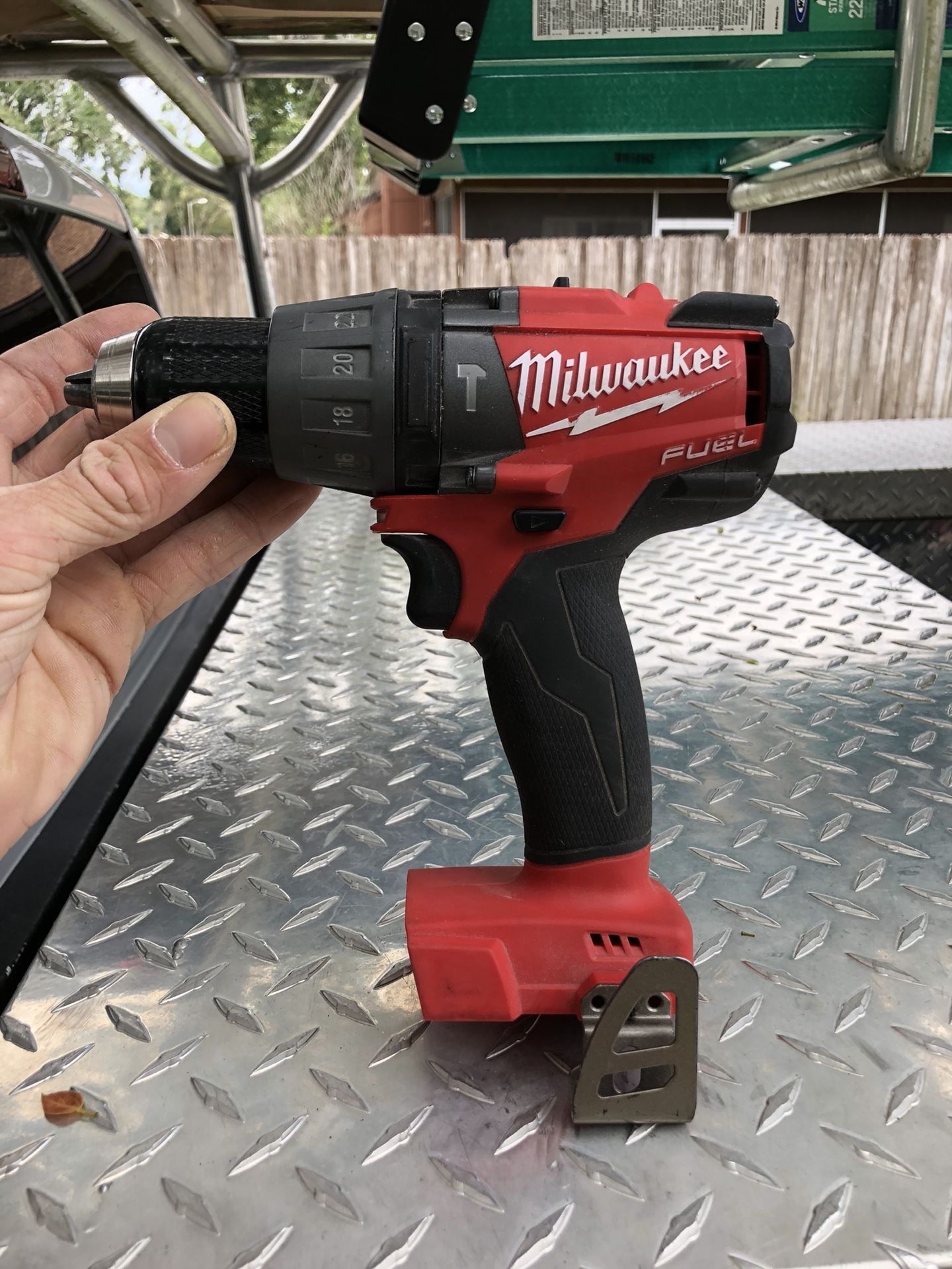 Milwaukee fuel brushless hammer drill and charger (No battery)