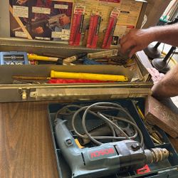 Bosch Hammer Drill & Lots Of Bits ! 