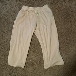 Cream Nike Sweatpants 