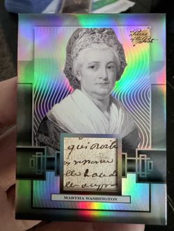 🏛️🔥 MARTHA WASHINGTON TRUE SILVER /50 AUTHENTIC HANDWRITTEN RELIC 🔥🏛️