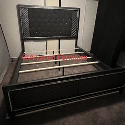 Queen Bed Frame With LED Lights