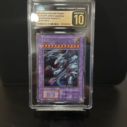 CGC Pristine 10 - Blue Eyes Ultimate Dragon Japanese - Yu-Gi-Oh