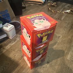 Pokémon 1999 Burger King 23k Gold Plated Cards Set Of 3 Jigglypuff