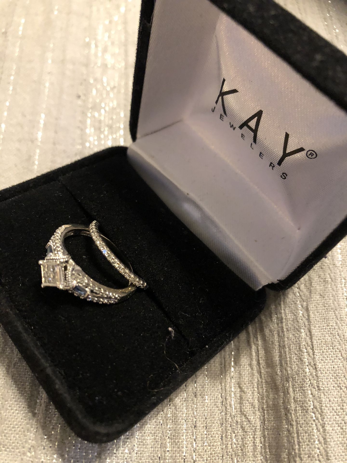 Diamon Bridal Set 1/3 Carat Whit Gold