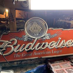 BUDWEISER sign