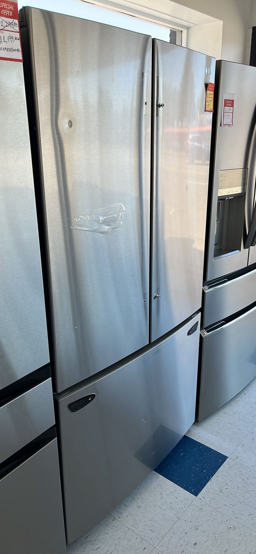💥Great Saving💥 29 cu. ft. 3-Door French Door Refrigerator in Stainless Steel with Door Cooling+