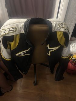 racing men alpinestars jacket black yellow