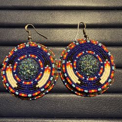 Beaded Native American Earrings Authentic