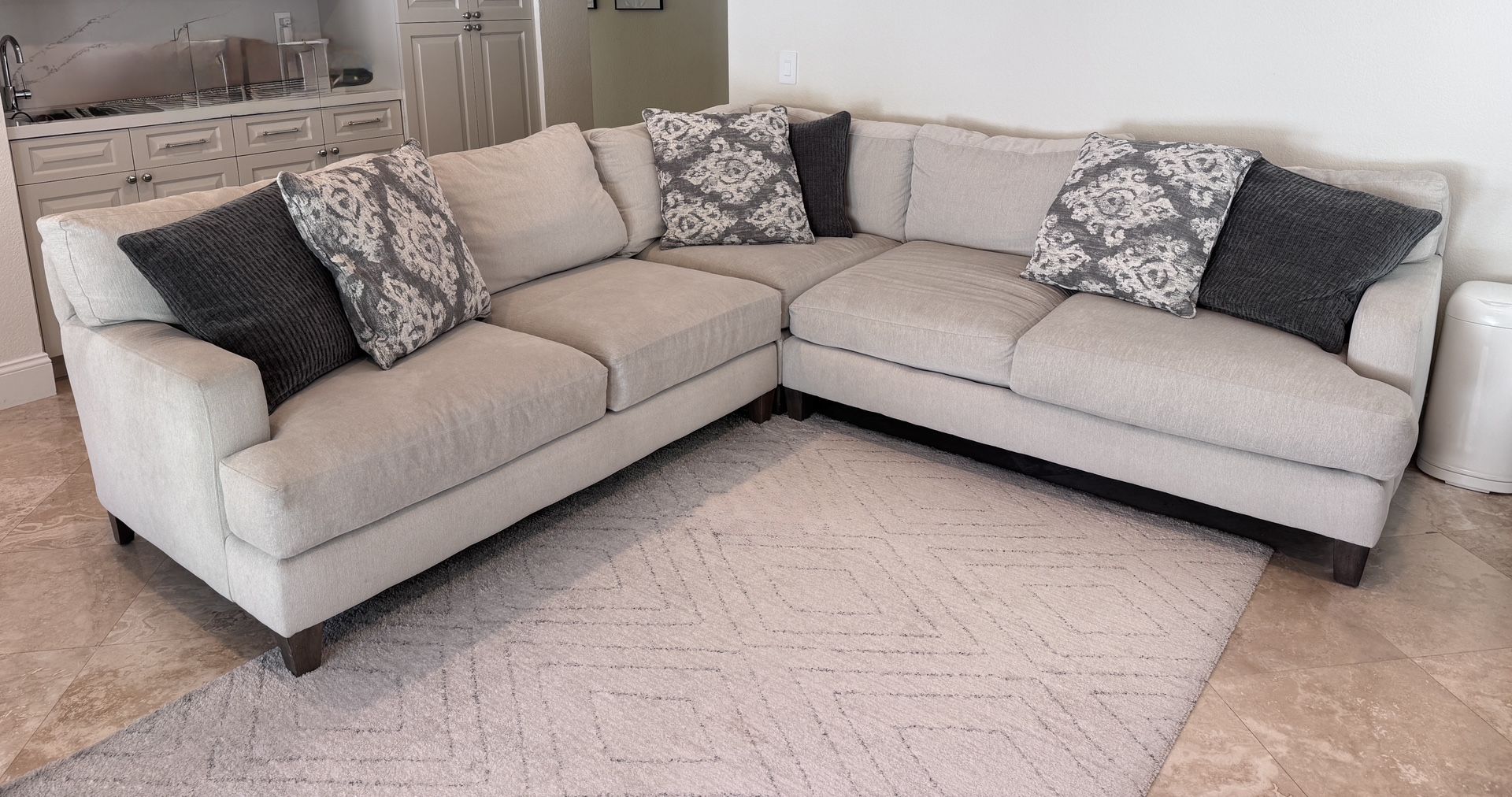 Bernhardt Mila Sectional Corner Sofa