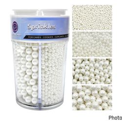 Pearl Sprinkles For Cake Decorating (4sizes)
