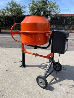 160L 5.65cubic feet   Electric Cement Mixer, 750W Portable Concrete Mixer for Mortar, and Construction Projects