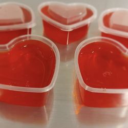 36 Pieces 5 oz Heart Shaped Slime Storage Containers Transparent Plastic Box with Lids