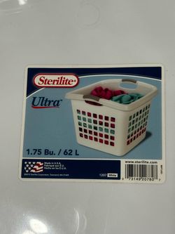 Sterilite Ultra Laundry Basket 62L White