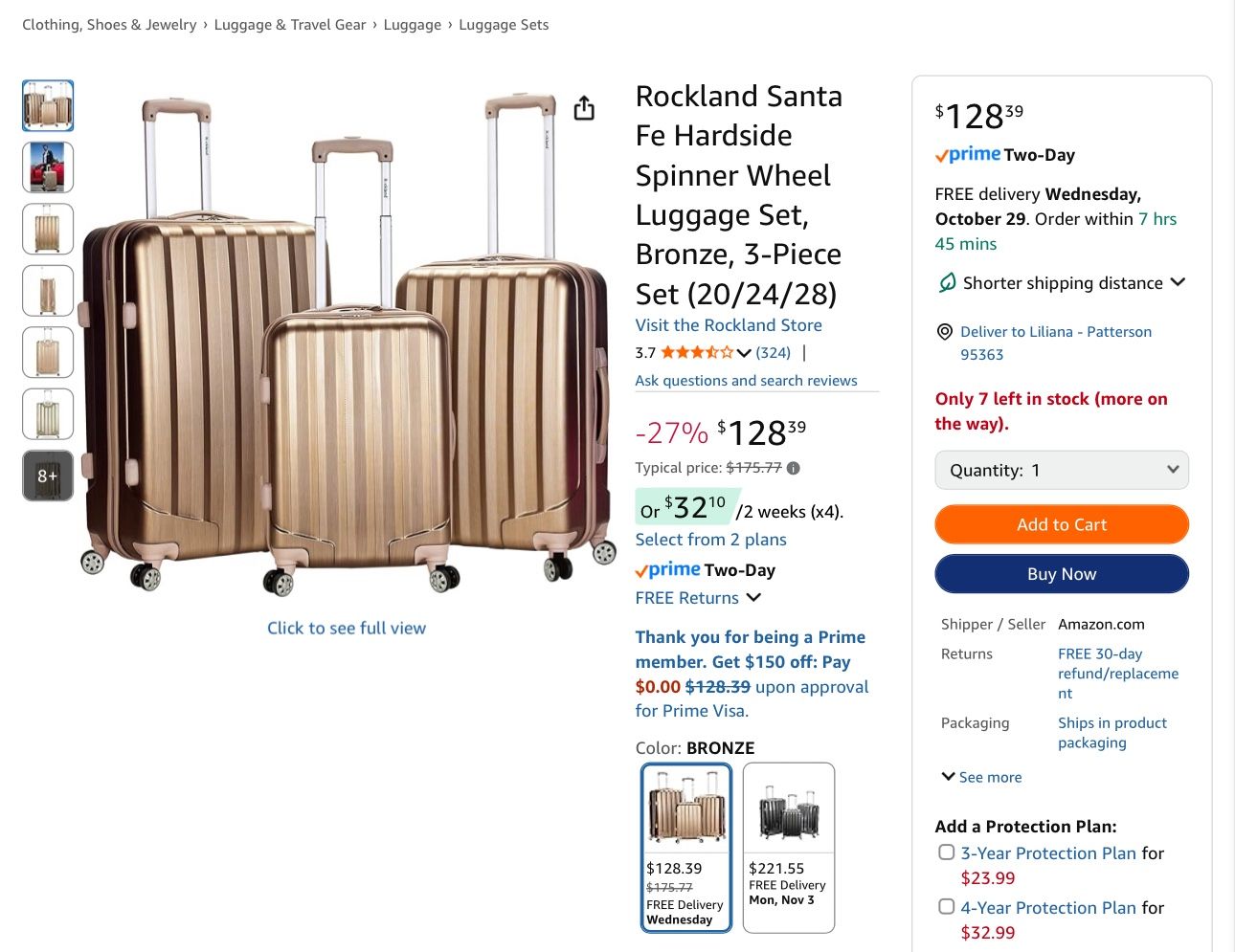 3 Pc Luggage New In Box