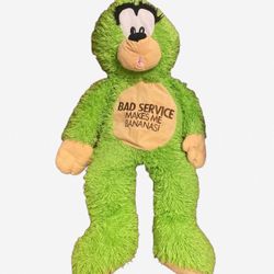 Jumbo Green Monkey Plushie 