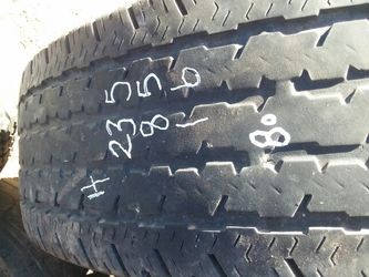 LT235 85 16 good truck tire on 8 bolt rim