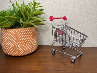 Mini desk shopping cart