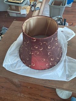 Silk Like Ornate Lamp Shade
