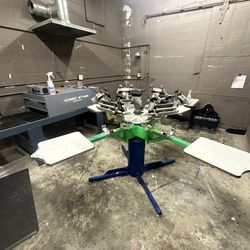 Riley Hopkins Screen Printing Setup