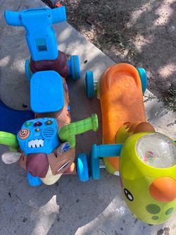 Vtech and fisher price toddler ride
