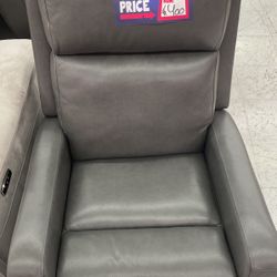 Black Leather Recliner Single Chair 
