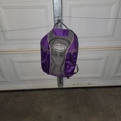 Louisville Slugger purple baseball/softball backpack bag