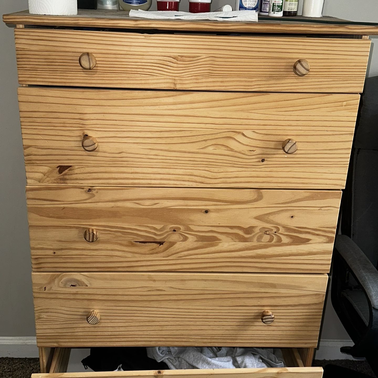 5- Drawer Wooden chest 