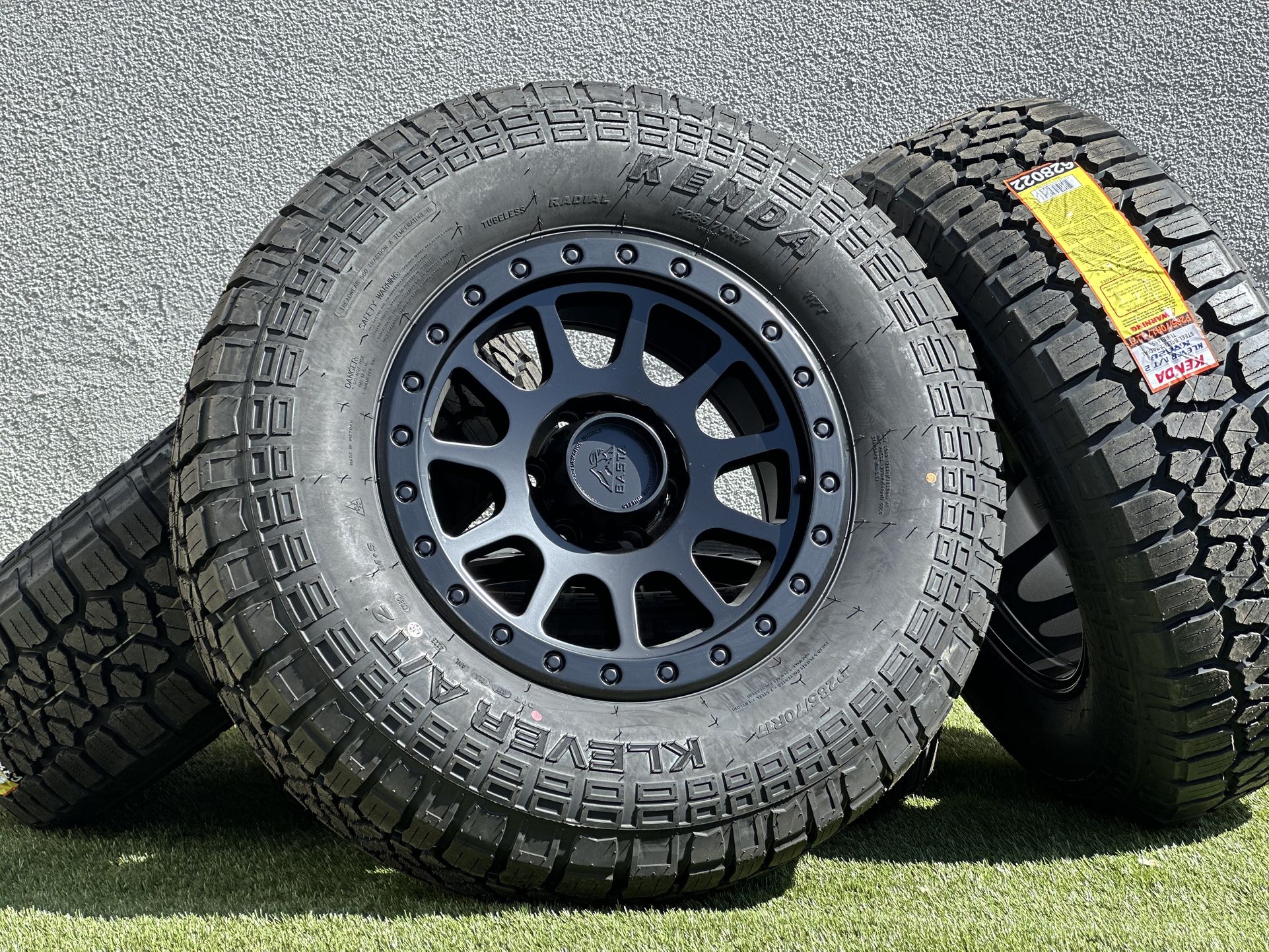 NEW 17” Basta Rotary Forged F-150 Wheels Black 6x135 rims 33” Tires 285/70R17 A/T F150 Expedition Tremor Raptor