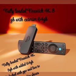 Fully Loaded Firestick 4K 8gb