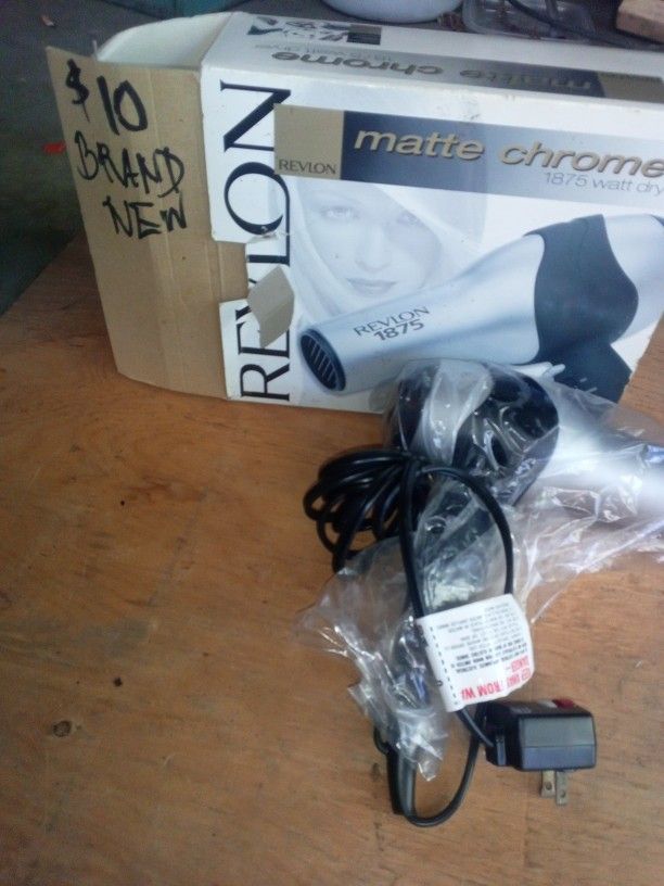 Revlon Matte Chrome Hair Dryer $10