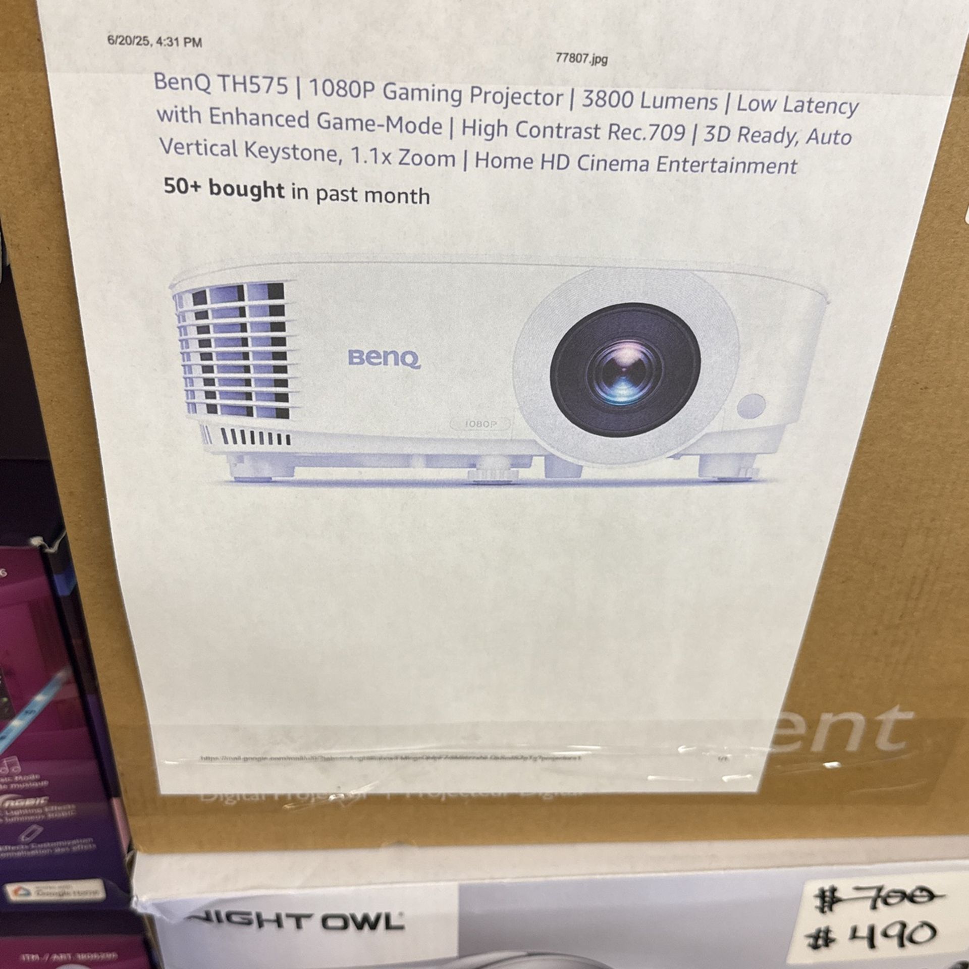 Benq gaming projector