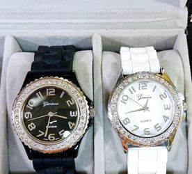 Two Geneva Unisex Watches 
