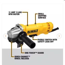 Dewalt 11 Corded 4.5 angel Grinder 