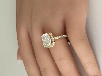 14K  VS2 5.52CTW IGI Certified Lab Diamond Engagement Ring 