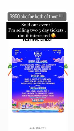 Baja Fest 3 Day Tickets