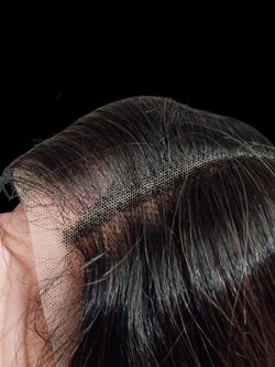Lace front wig