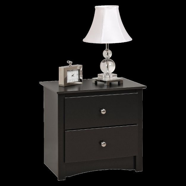 Black nightstand