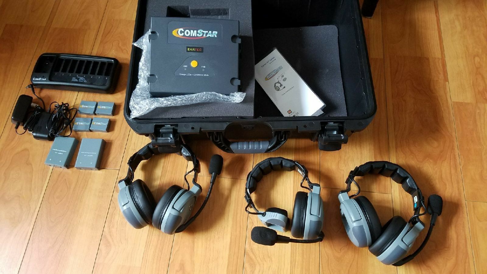 Eartec Comstar XT Intercom System - 3 Headsets