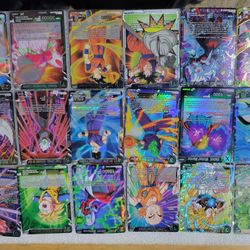 46 Holographic Dragon Ball Super Trading Cards