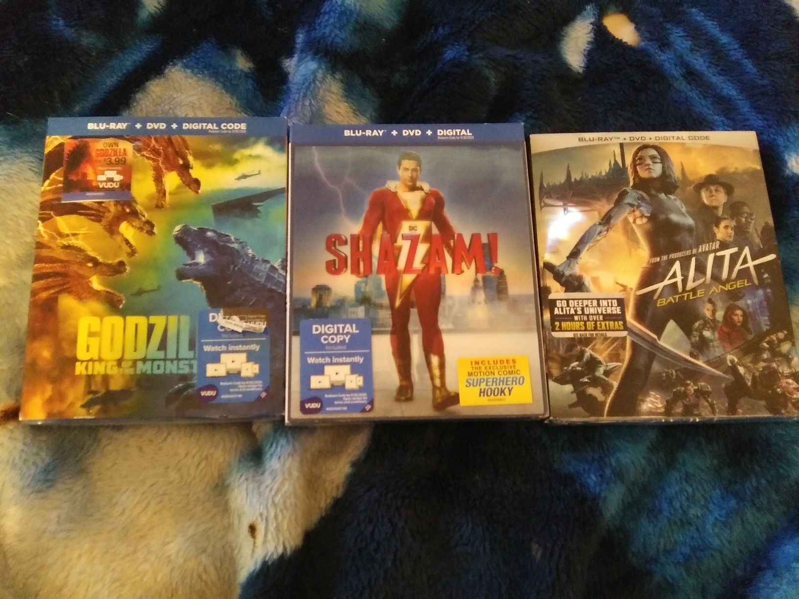 Set of new blue rays never opened