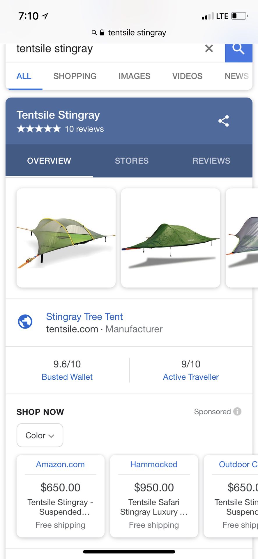 Tentsile Stingray Tree Tent